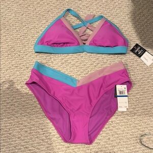 salt & cove Pink and Blue Bikini Set